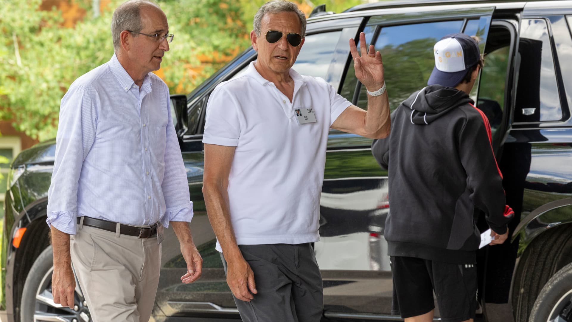 Photos show Altman, Iger and Cook arrive at 'summer camp for billionaires' in Sun Valley