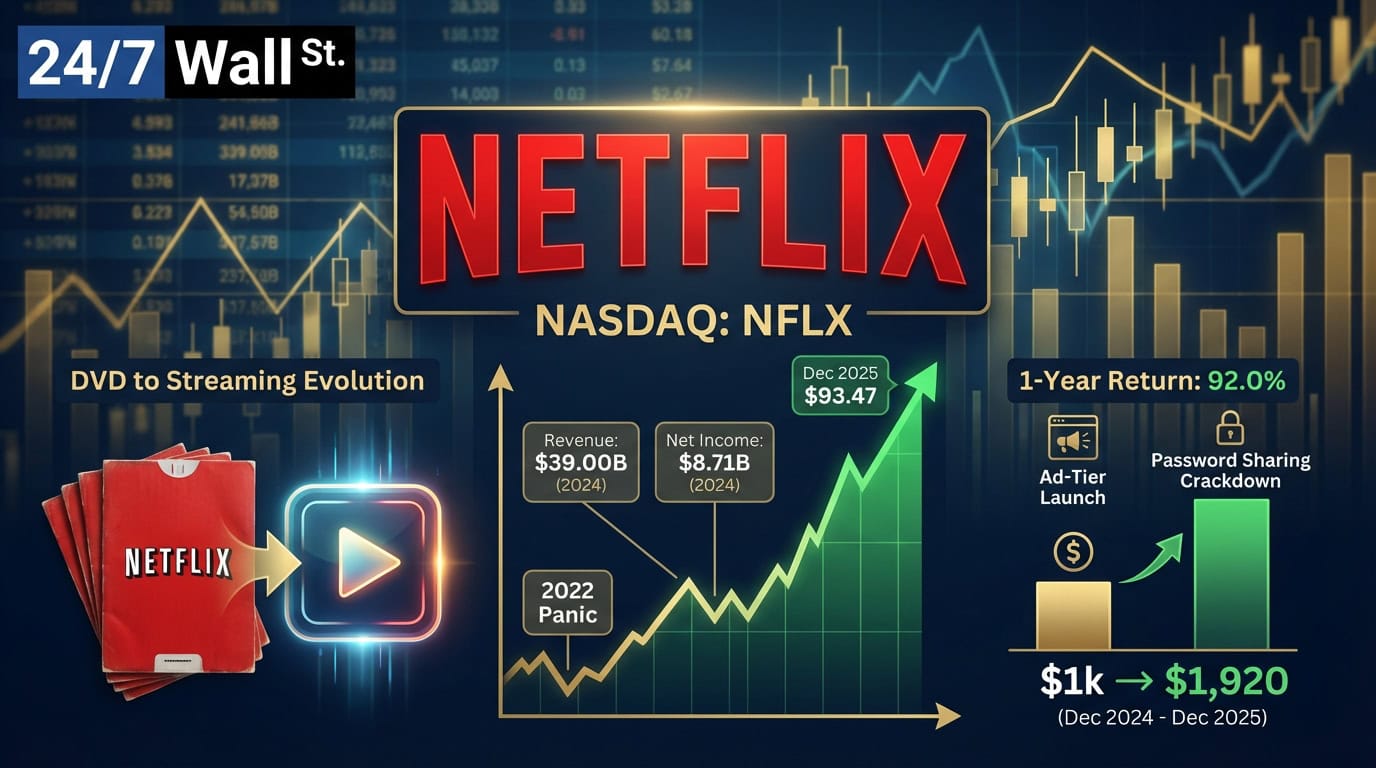 Netflix Doubled Your Money in 12 Months After Years of Lagging the Market