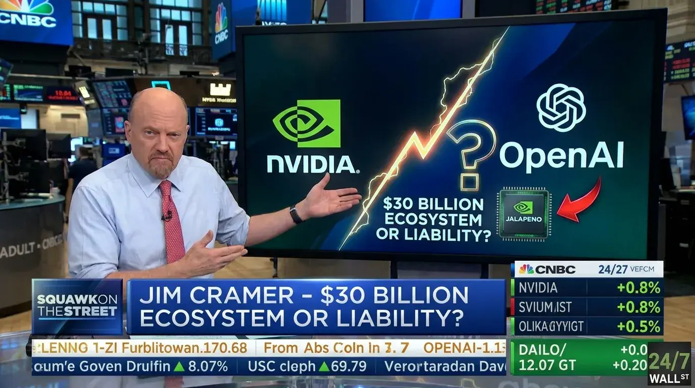 They're Financing" a Rival: Jim Cramer Challenges Nvidia's $30 Billion OpenAI Investment
