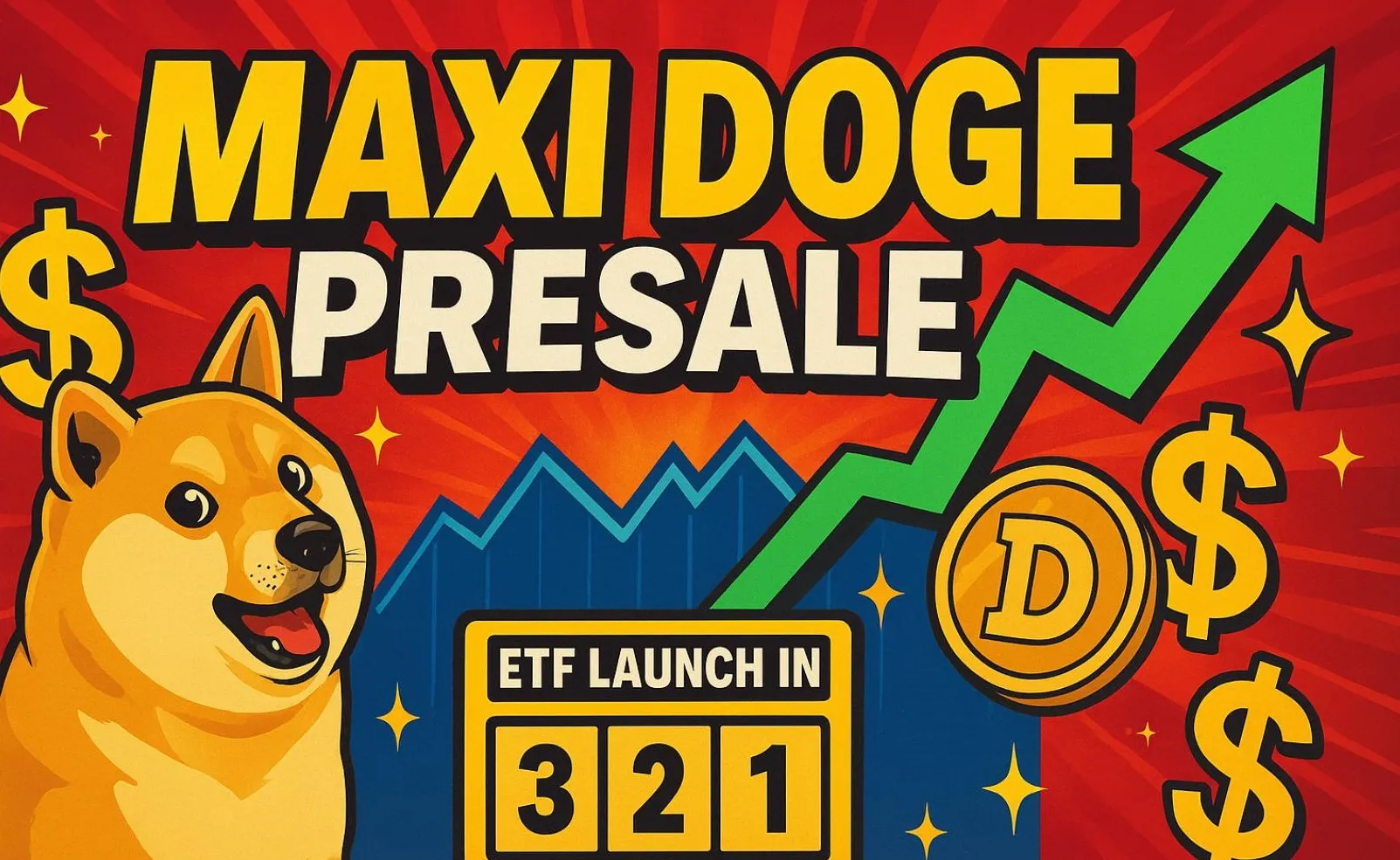 Dogecoin ETF Launches Next Week as Maxi Doge Presale Breaks $4M