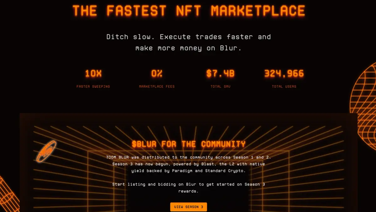 Once-largest Ethereum NFT marketplace Blur is shutting down after volumes collapse 99%