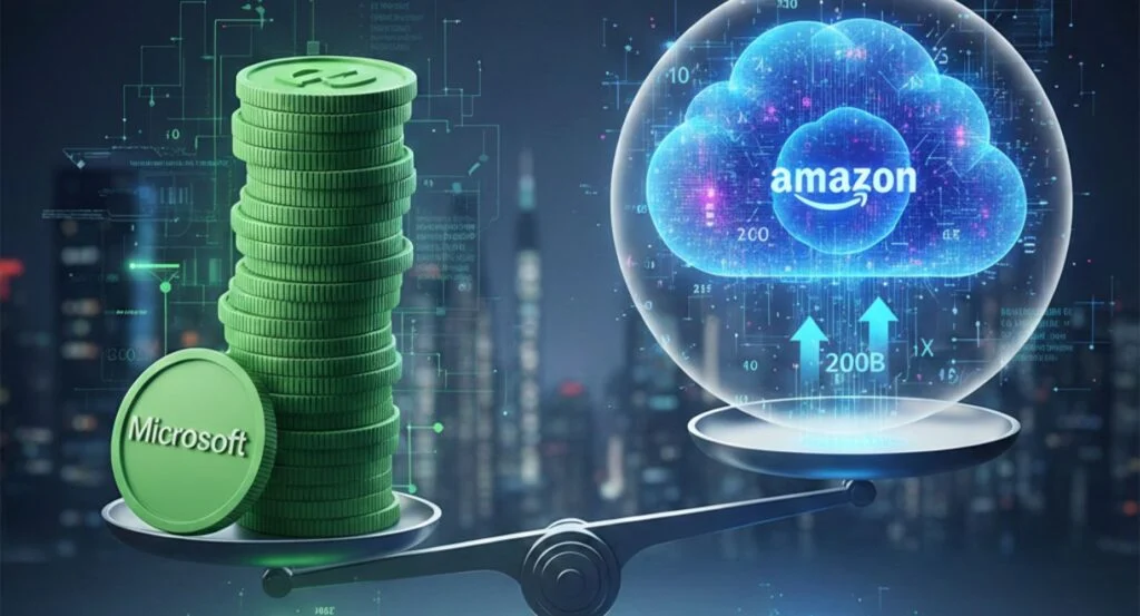 Microsoft's 22% Cash Edge Vs. Amazon's $200 Billion AI Gamble: Analysts Pick 2026 Winners
