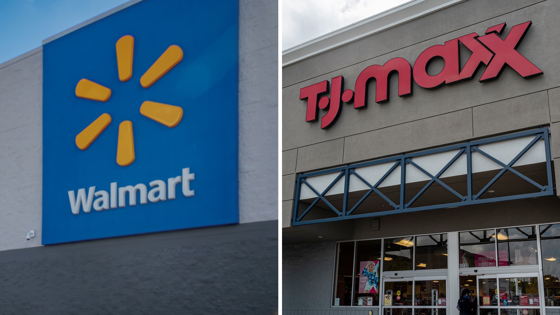As holidays approach, value players Walmart and T.J. Maxx are drawing the cash-strapped and the wealthy