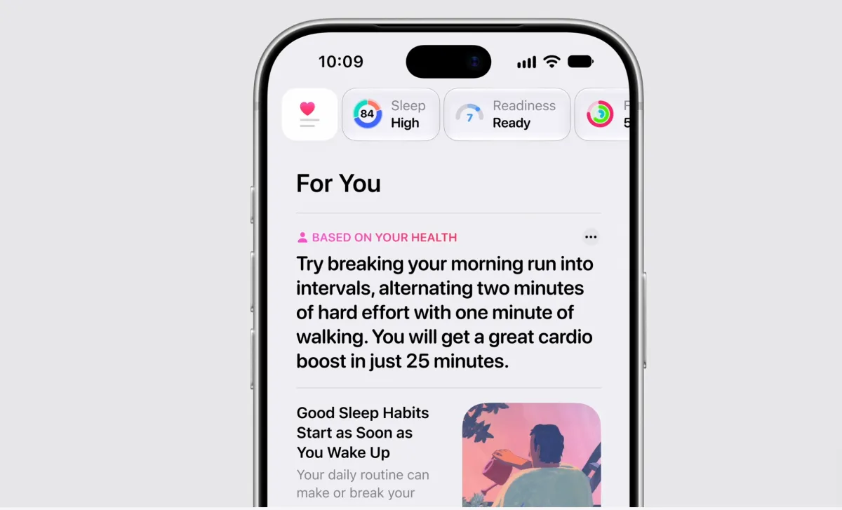 Apple’s revamped Health app will calculate your ‘health age’ and readiness score