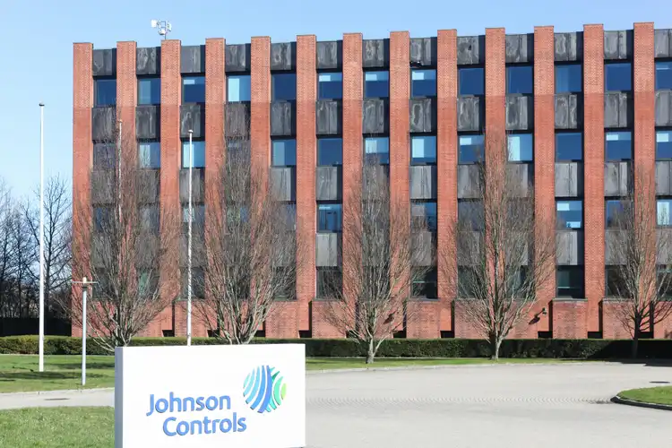 Johnson Controls rises on quarterly results, upbeat outlook