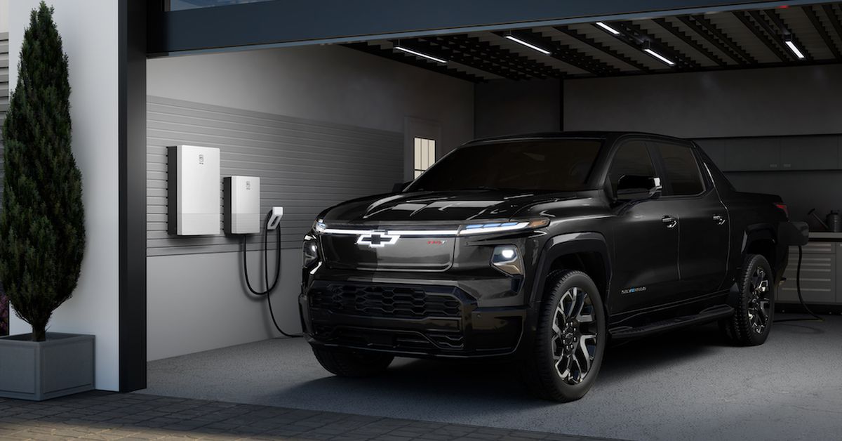 Chevy Silverado EV turns into a mobile generator with GM's new home energy bundle - The Verge