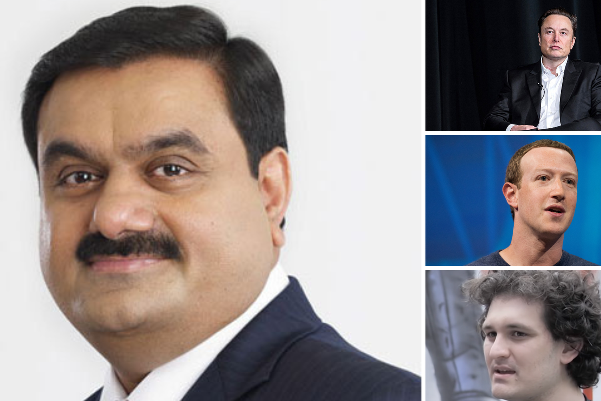 Gautam Adani Drops Out Of 10 Wealthiest List: Here's How His Loss Stacks Up To Musk, Zuckerberg And SBF