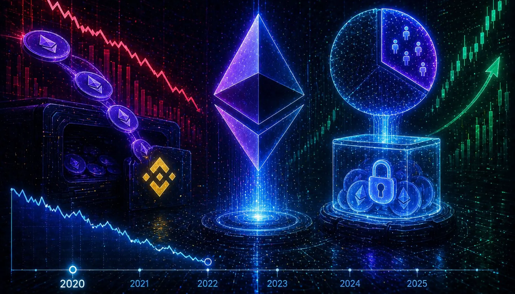 Binance Ethereum Supply Hits 2020 Levels While Staking Locks A Third: Repricing Ahead?