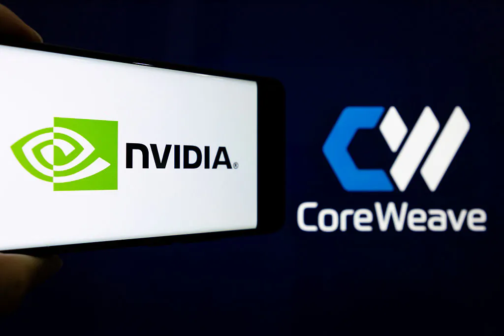 CoreWeave pops on news of $900 million Nvidia stake