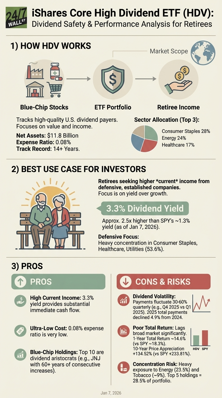 What Retirees Need To Know About HDV’s Dividend Before Buying
