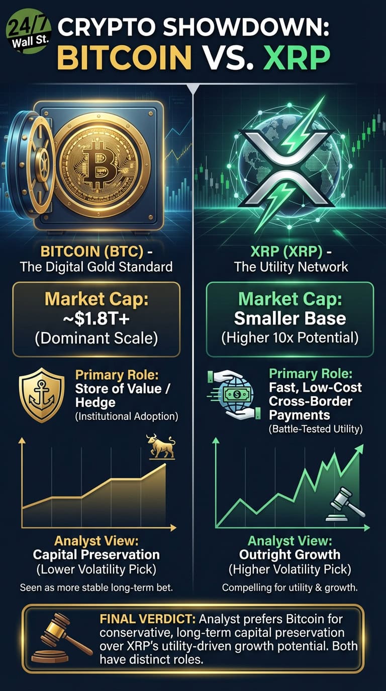The Average XRP Holder of the Past Year Is Down 12% and Bitcoin's Is in Profit. Which One Rallies Next?