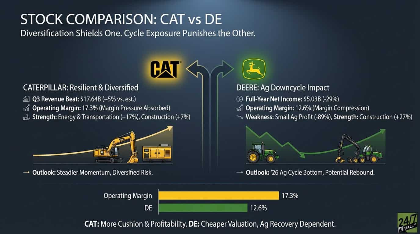 Deere Calls 2026 the Bottom as Caterpillar Rides Energy Growth Past Estimates