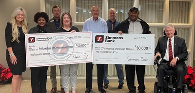 Simmons Bank and Simmons First Foundation Donate $100,000 to Central Arkansas Fellowship of Christian Athletes - Yahoo Finance