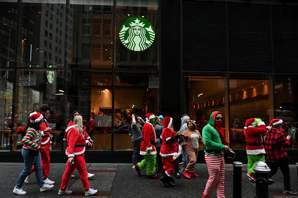 Starbucks workers stage walk out, threatening annual sales bump