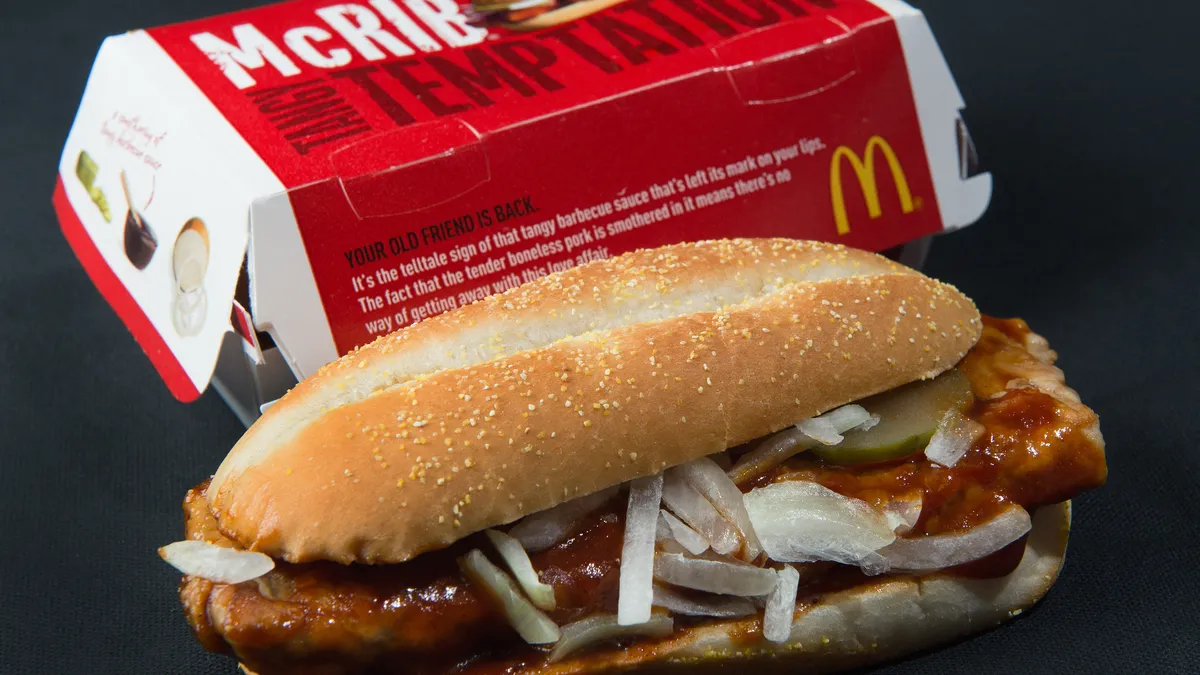 McDonald's is bringing back the McRib