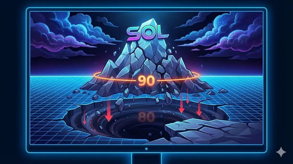 Solana Breakdown Accelerates At $90, $80 Suddenly Looks Vulnerable