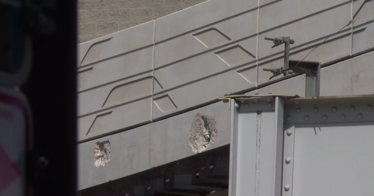 Why is the concrete still falling on the still-new CTA Brown Line flyover, and why no fix? - CBS Chicago