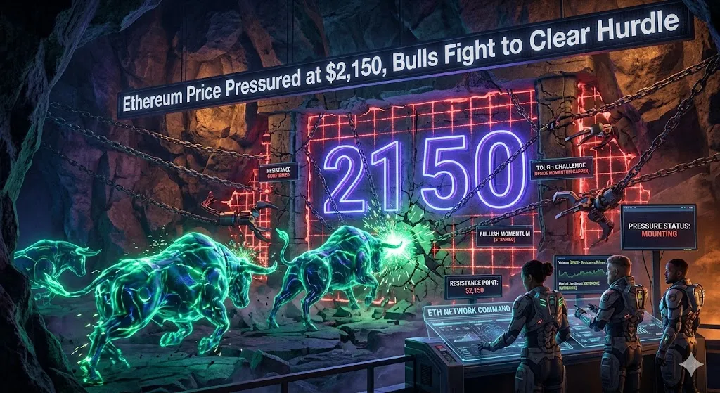 Ethereum Price Pressured at $2,150, Bulls Fight to Clear Hurdle