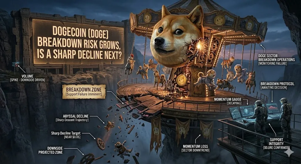 Dogecoin Breakdown Risk Grows, Is a Sharp Decline Next?