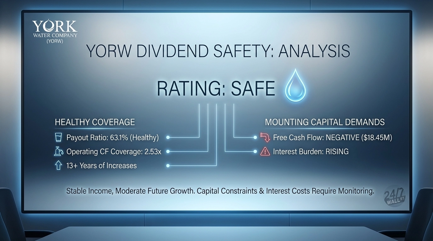 York Water Raises Dividend 4% for 13th Straight Year Despite Negative Free Cash Flow
