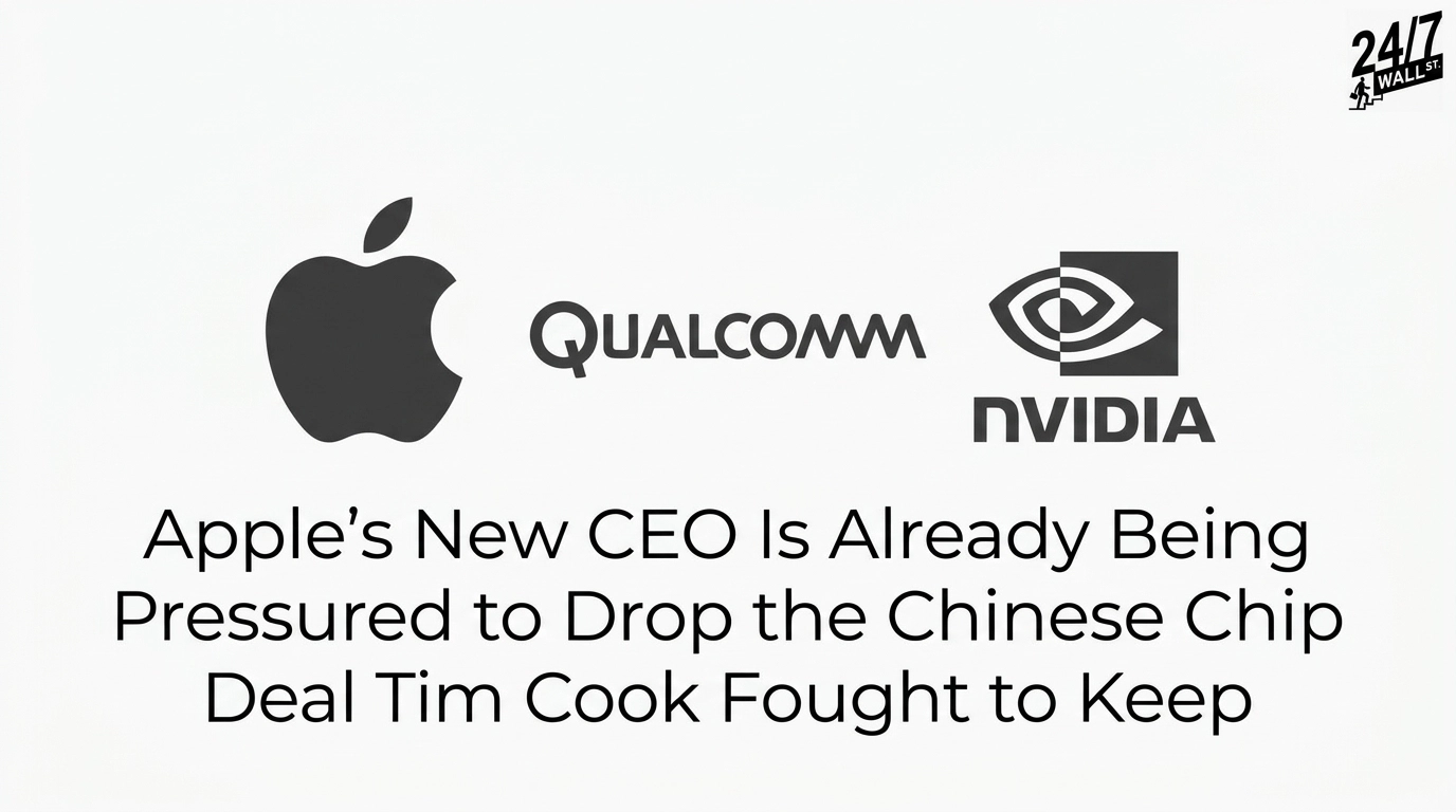 Apple's New CEO Is Already Being Pressured to Drop the Chinese Chip Deal Tim Cook Fought to Keep
