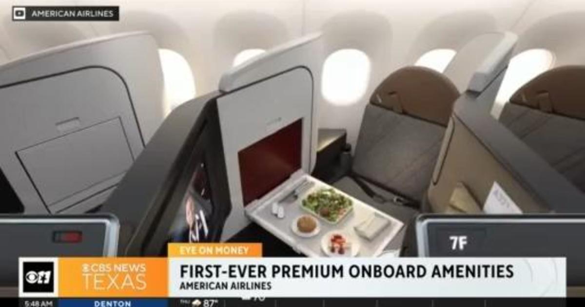 American Airlines to offer first-ever premium onboard amenities - CBS News