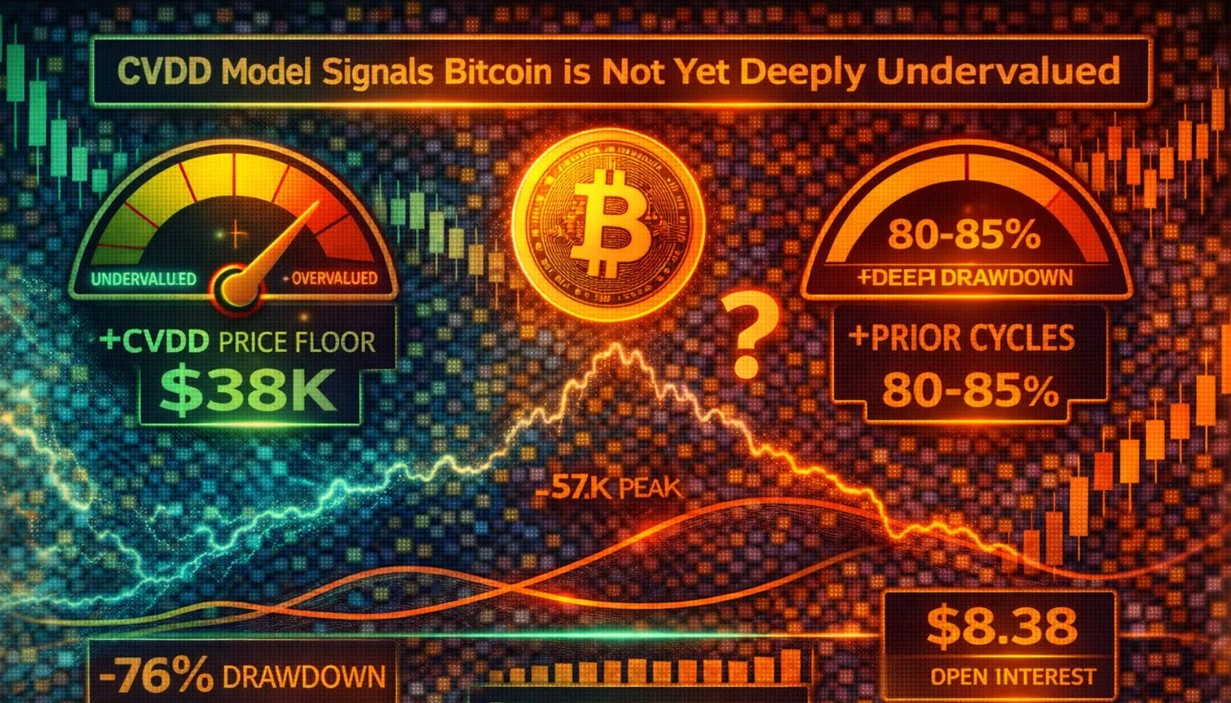 CVDD Model Signals Bitcoin Is Not Yet Deeply Undervalued: Drawdown Lags Historical Cycles