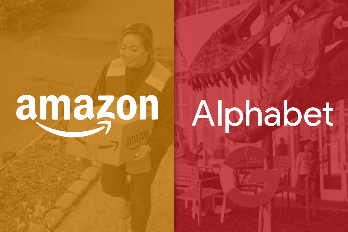 Amazon and Alphabet Both Cost More on Next Year's Earnings Than on Last Year's