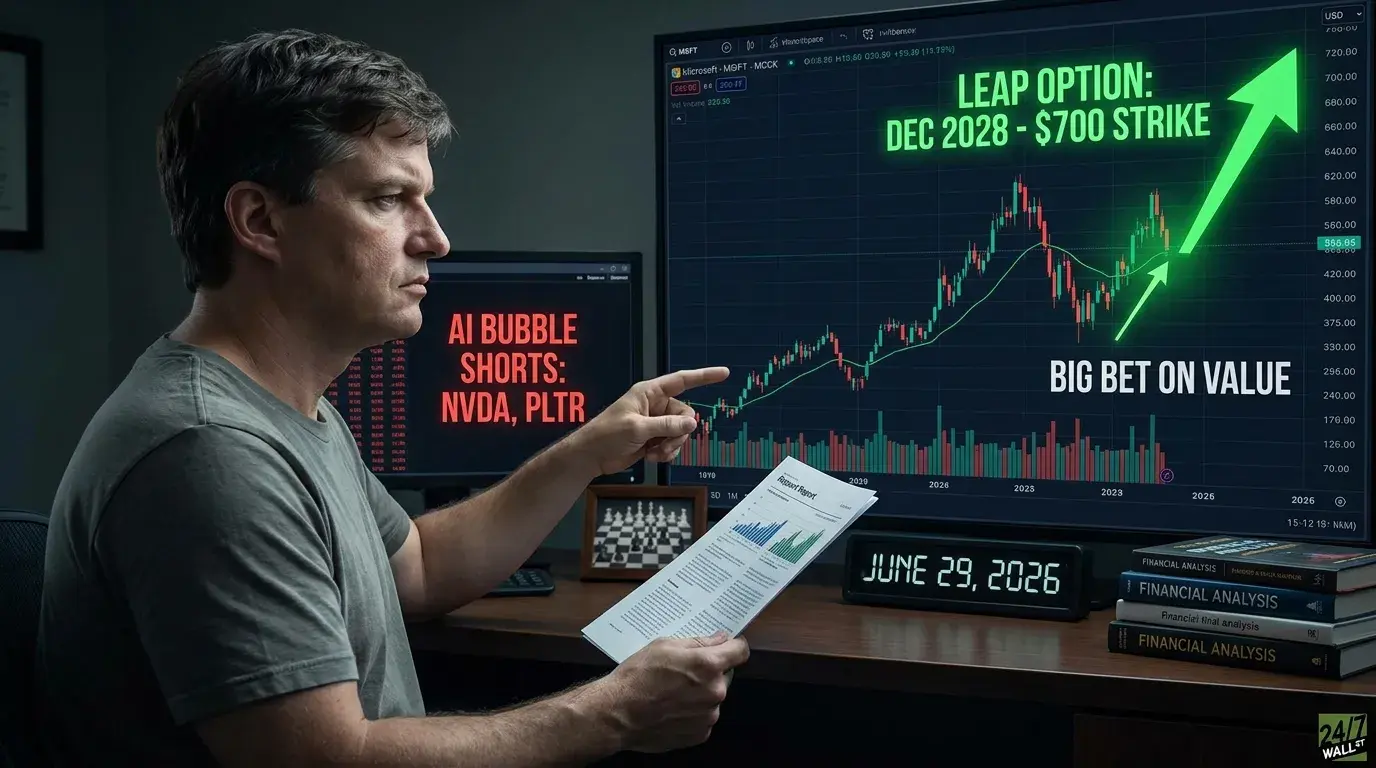 Big Short" Legend Michael Burry Just Bet Big on Microsoft