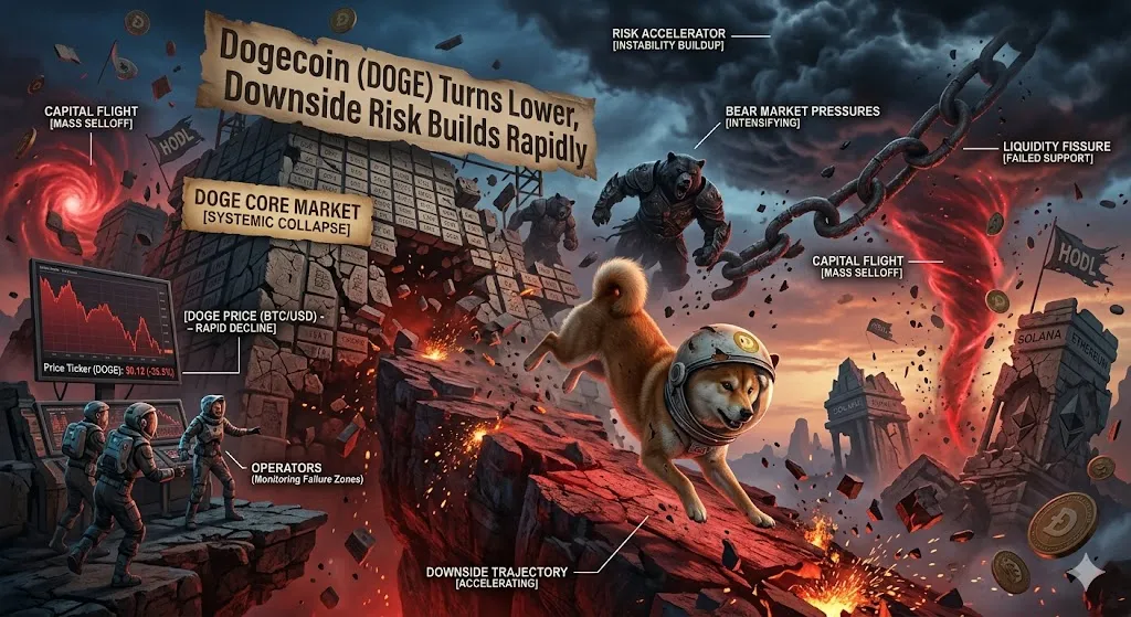 Dogecoin Turns Lower, Downside Risk Builds Rapidly