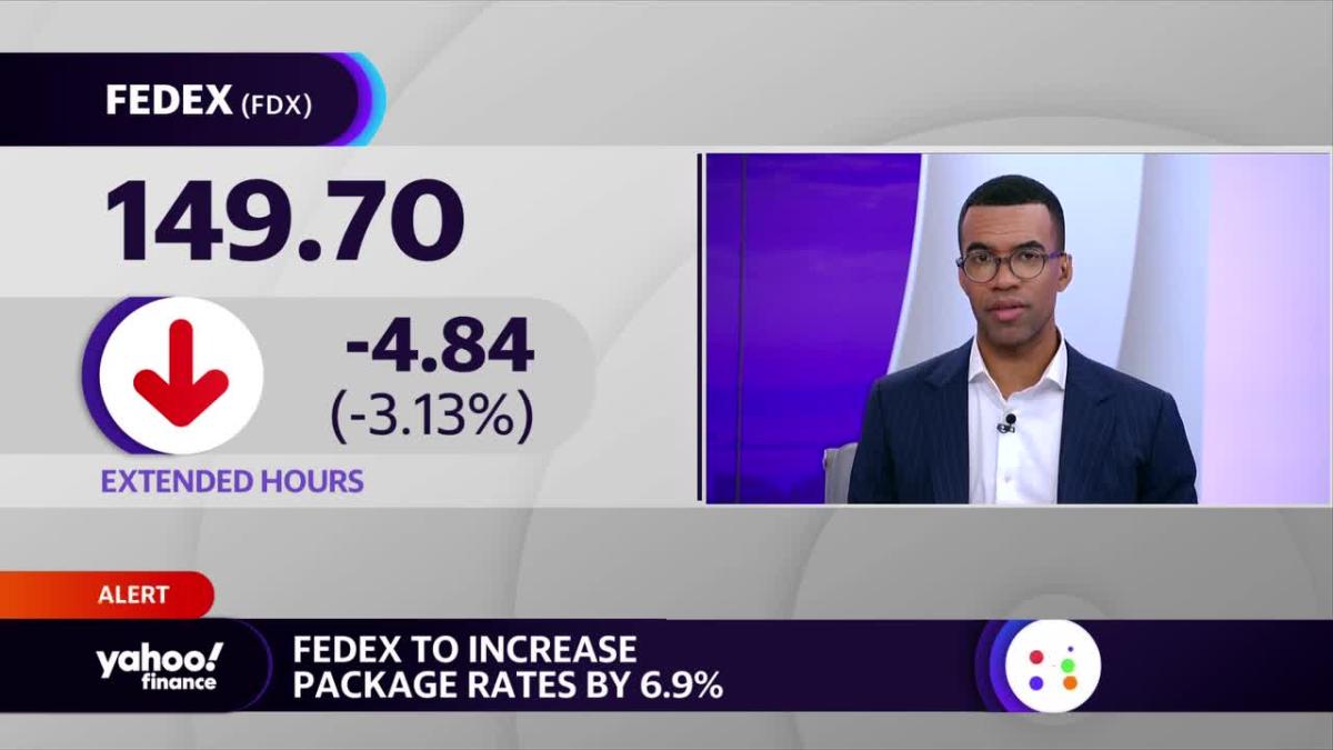 FedEx raises package rates by 6.9%