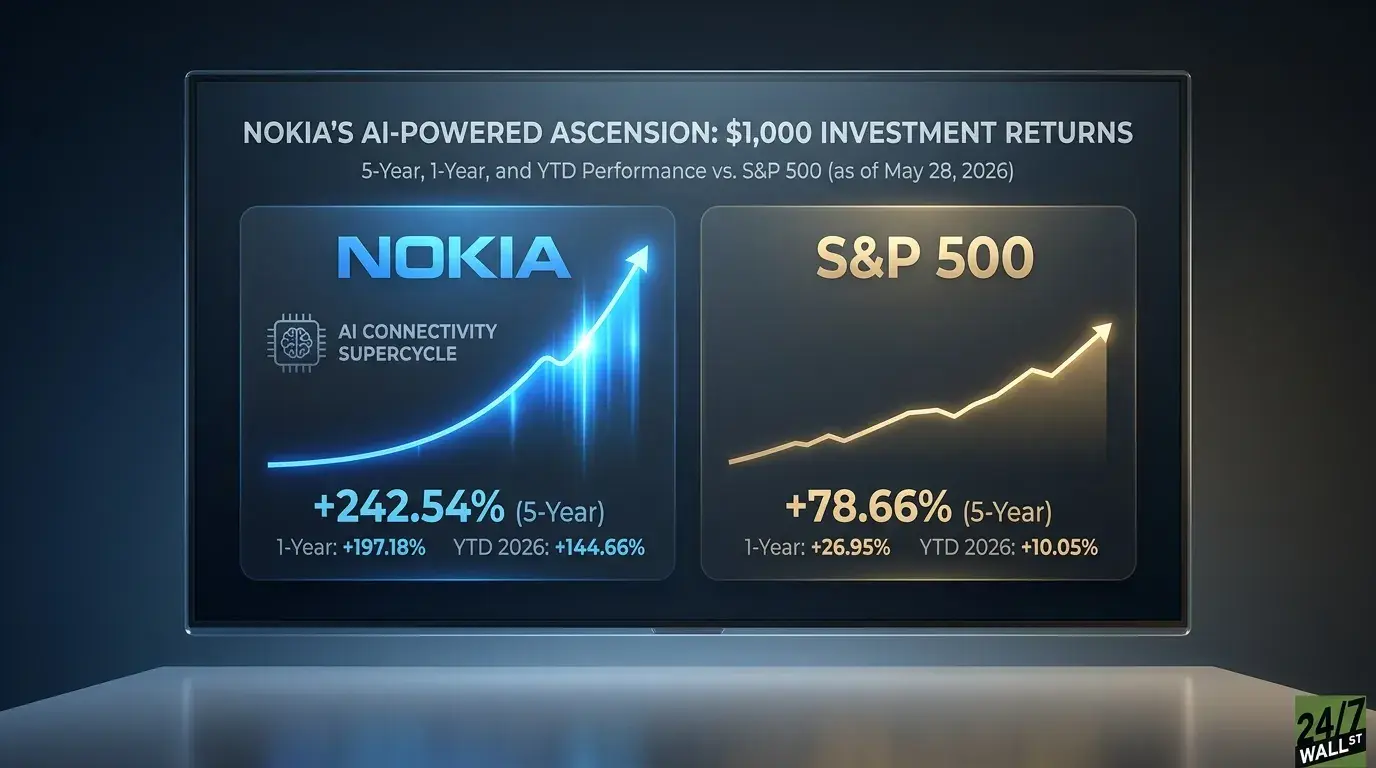 Had You Invested $1,000 in Nokia 5 Years Ago, Here's What You'd Have Now