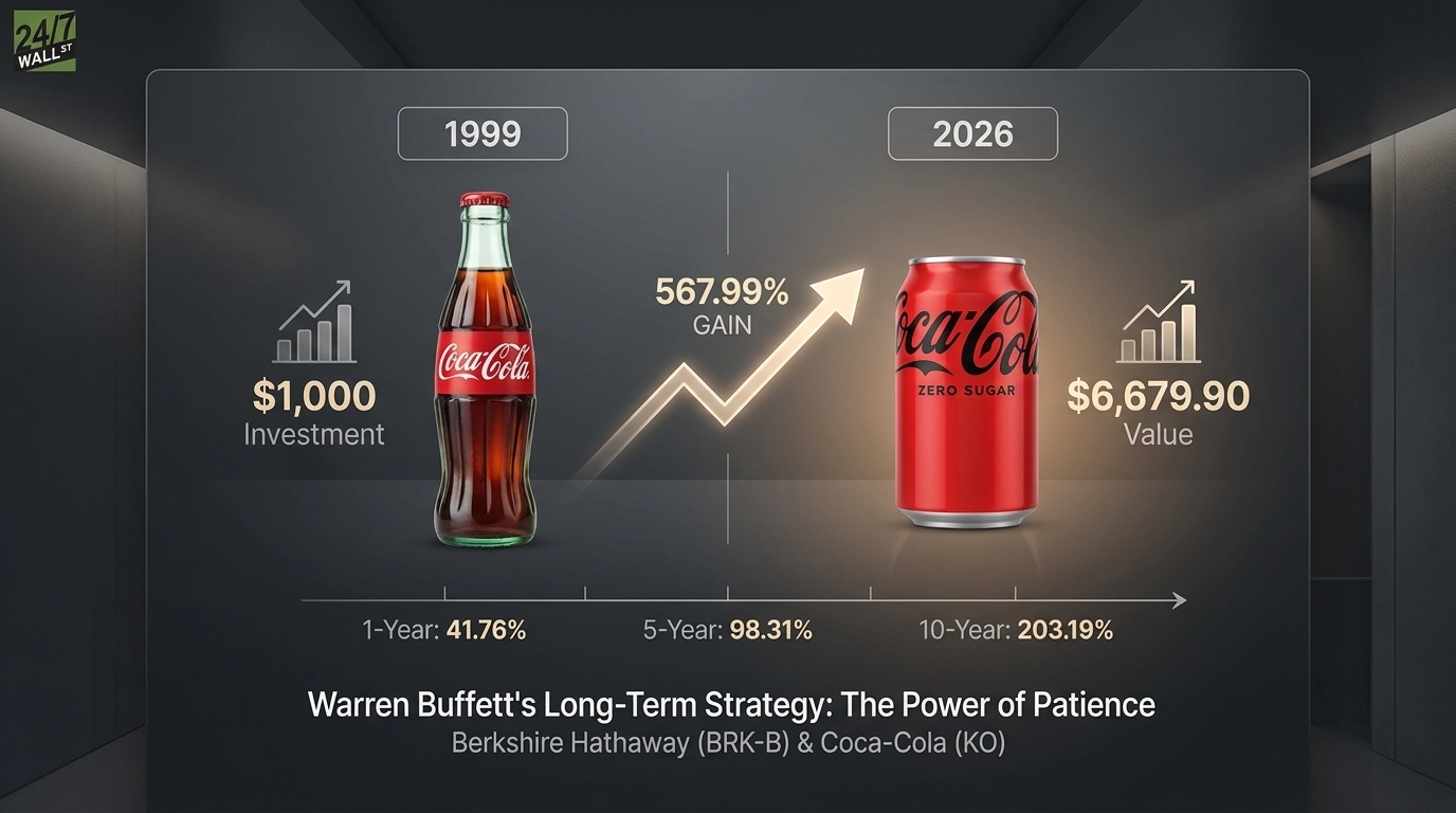 Warren Buffett Has Held Coca-Cola for Decades. Here's What $1,000 in the Stock Since 1999 Is Worth Today