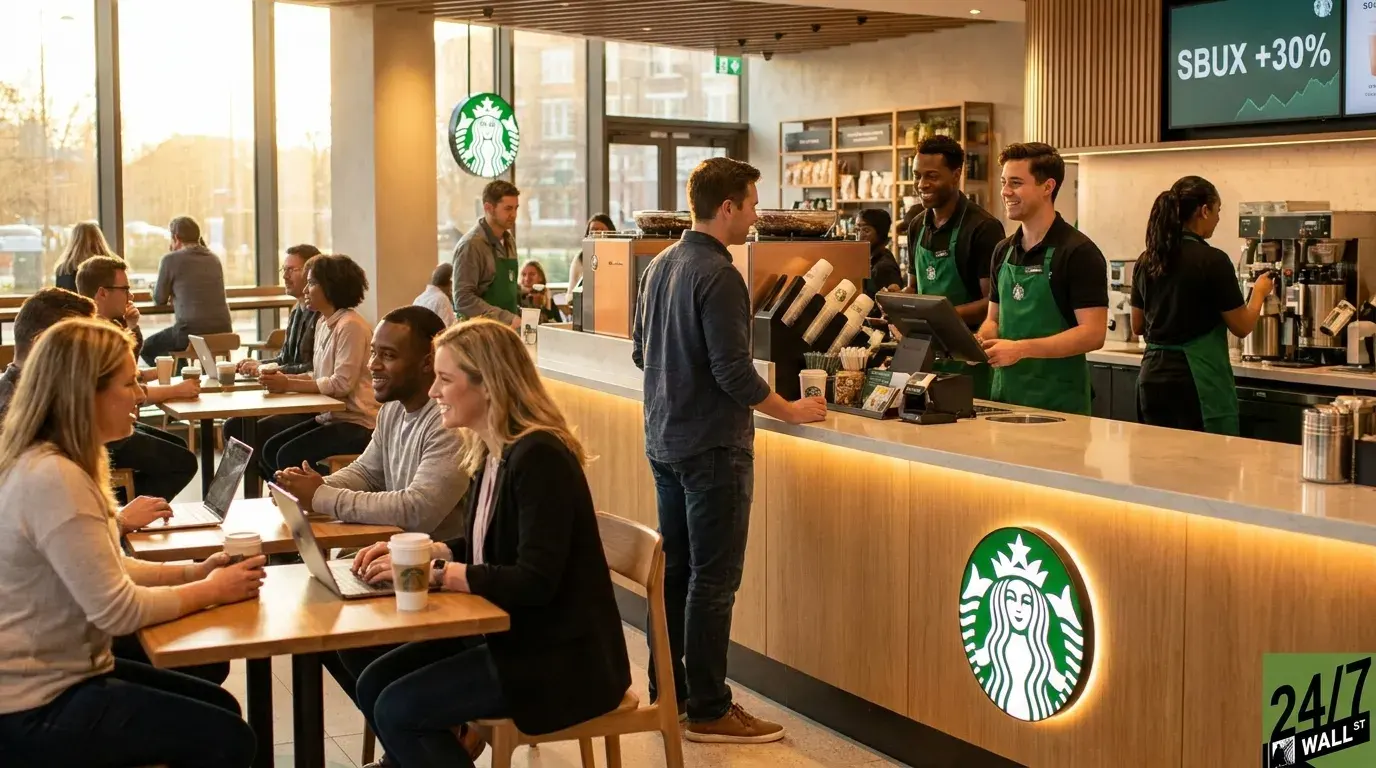 Starbucks CEO: "The Shine Is Back." Should You Buy After the Stock's 30% Jump?