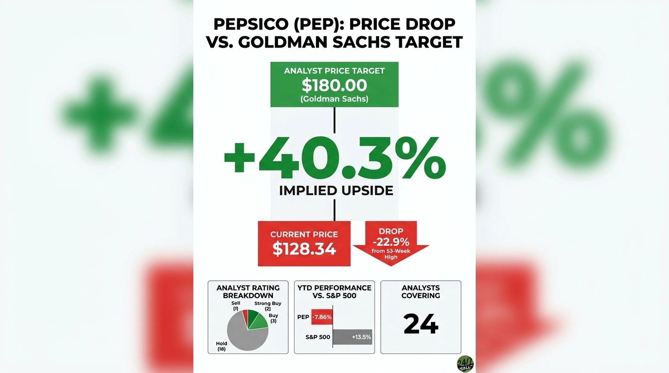 Pepsi Cratered in 2026: Goldman Sachs Says It's Going Up 40% Soon
