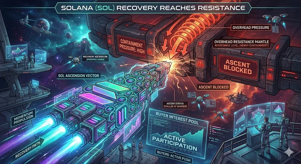 Solana Rebound Faces Major Test Near Key Resistance Zone