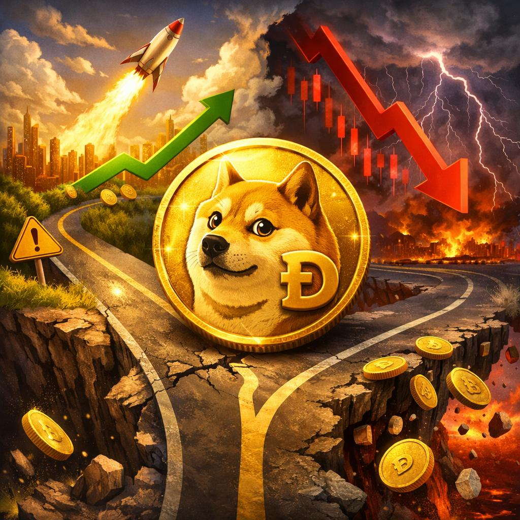 Dogecoin At $0.086–Two Scenarios Ahead, Including A New 32% Crash