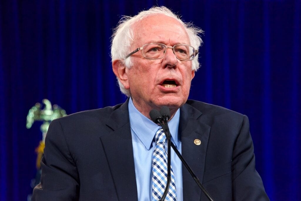 Bernie Sanders Waves Off Elon Musk's 'Universal High Income' Argument,' Says Tesla CEO Can't Even Support 5% Tax On His $817 Billion Wealth