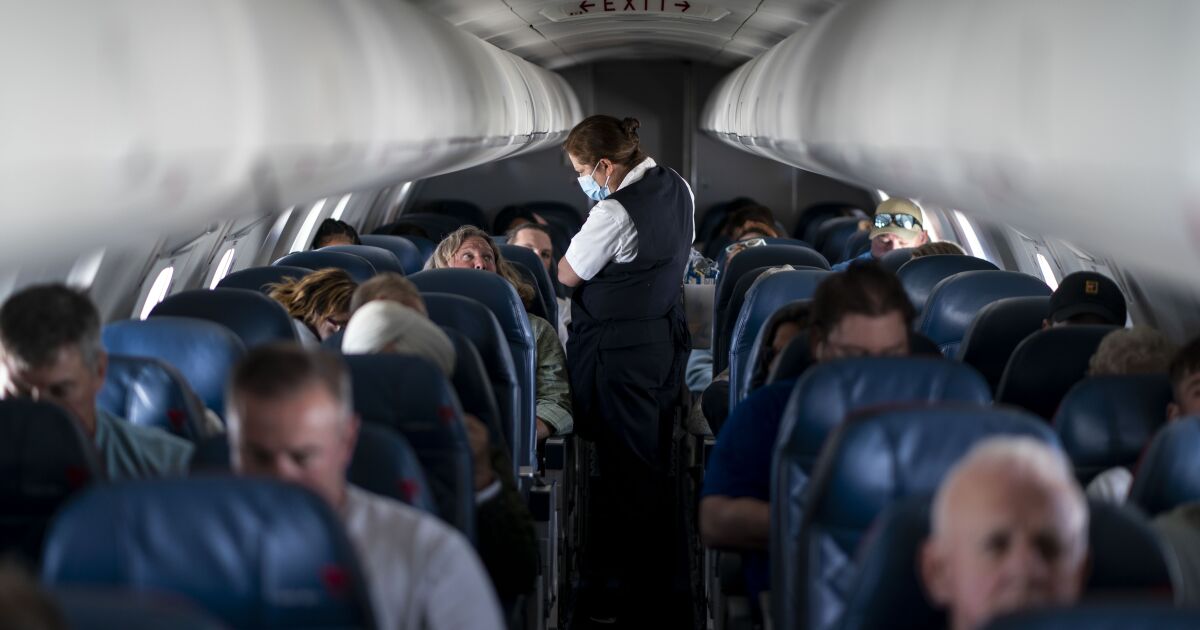 Moans, groans taking over some American Airlines flight intercoms - Los Angeles Times
