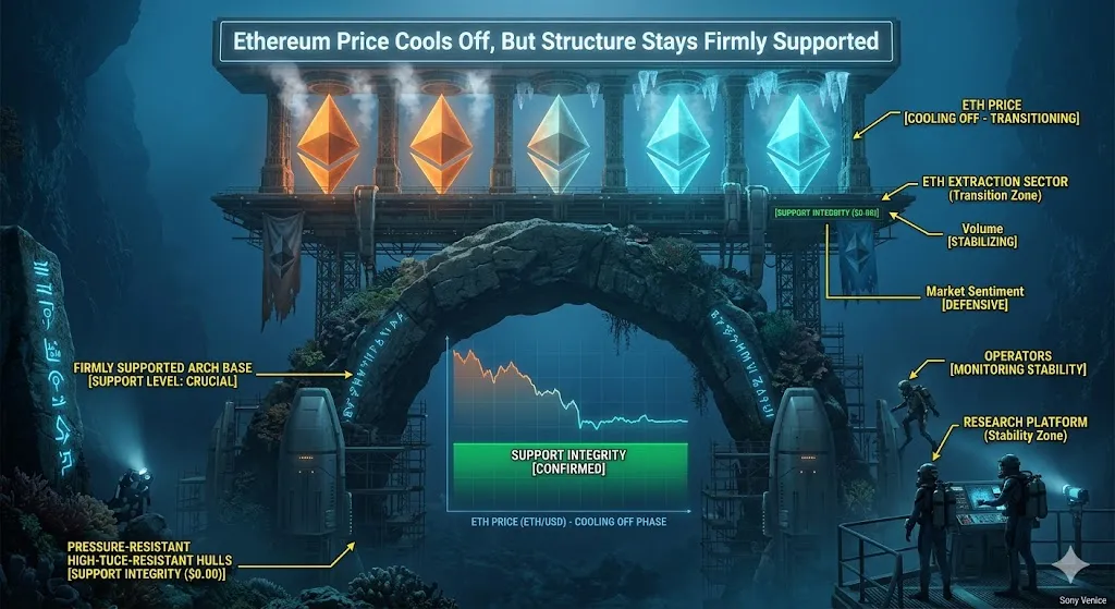 Ethereum Price Cools Off, But Structure Stays Firmly Supported