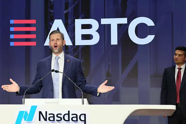 Trump family-tied ABTC stock sinks even as bitcoin rallies