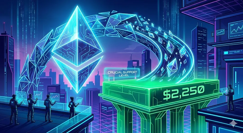 Ethereum Price Slides Back To $2,250, Traders Watch Crucial Support