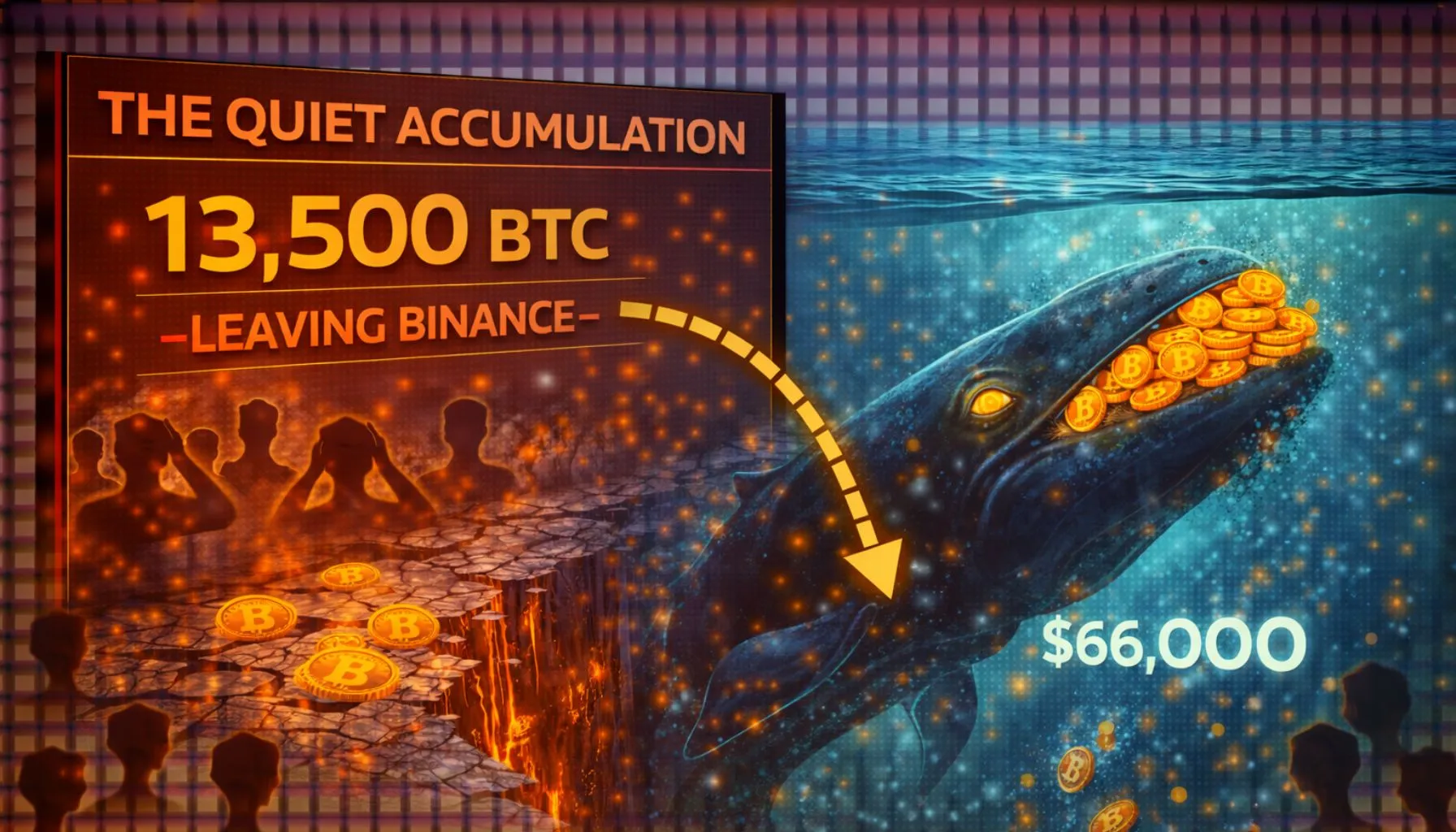 The Quiet Accumulation: 13,500 Bitcoin Leaving Binance Signals A Strategic Whale Pivot at $66,000
