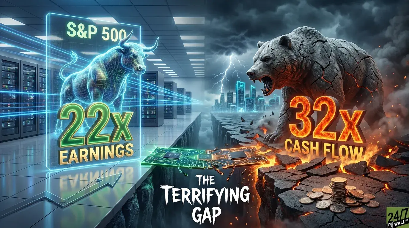 The S&P 500 Looks Pricey at 22x Earnings. On Cash Flow, It's a Terrifying 32x.