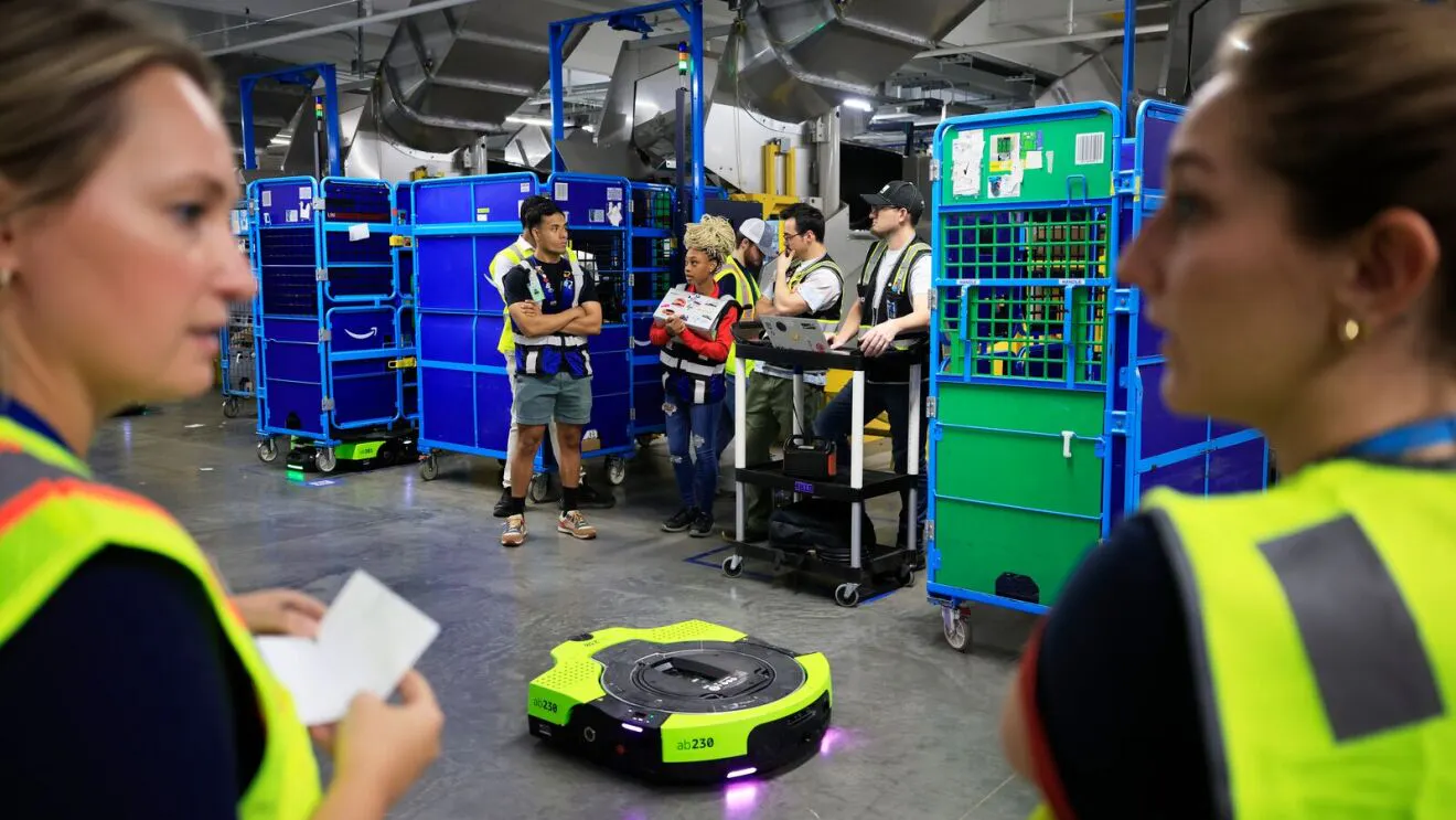 Amazon unveils a new warehouse robot that takes verbal commands
