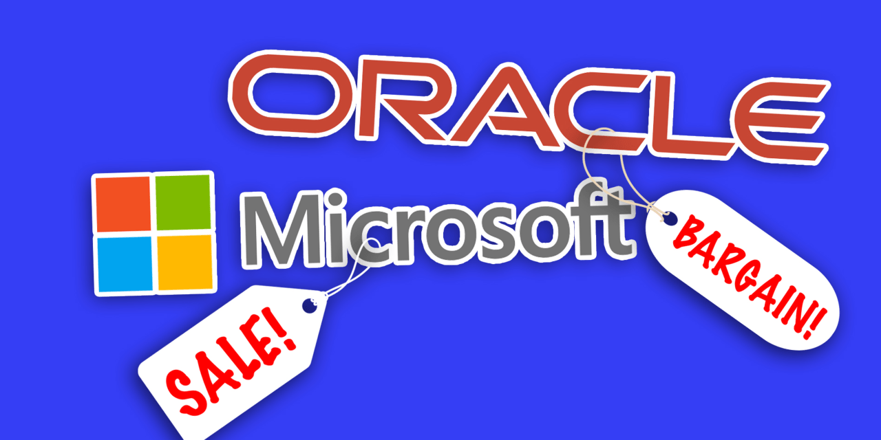 Microsoft and Oracle may be bargain stocks, according to this analysis