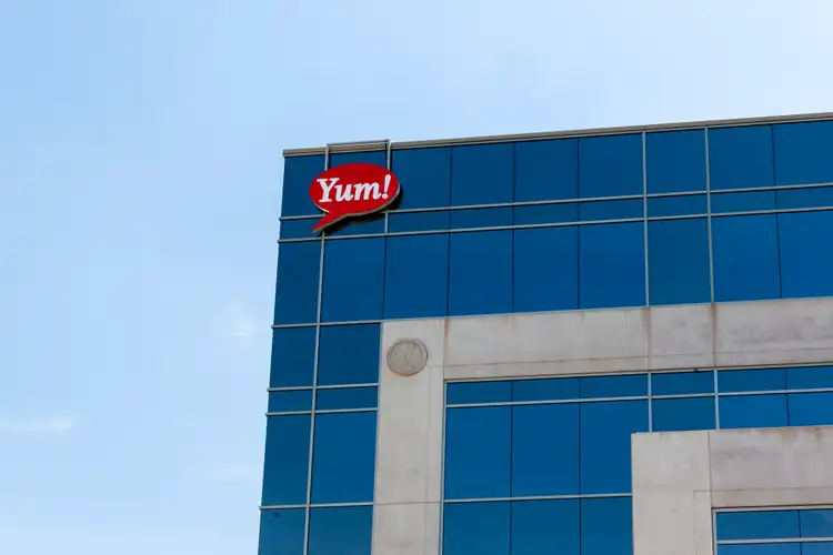 Yum! Brands falls after same-store sales misses across the Taco Bell, KFC, and Pizza Hut chains