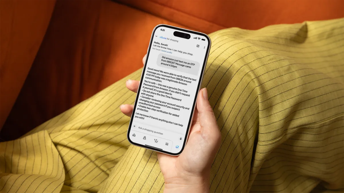 PSA: Amazon’s shopping AI can now tell you if that message is a scam