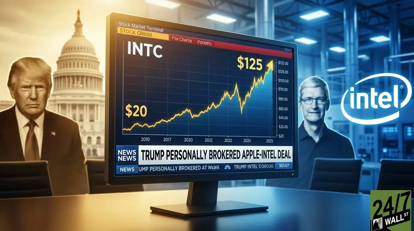 Trump Personally Brokered the Apple-Intel Deal That Sent Intel from $20 to $125