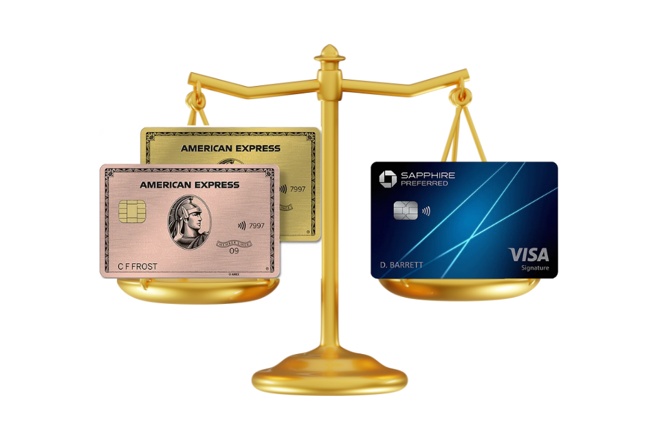Amex Gold vs. Chase Sapphire Preferred: Two of the best travel cards for everyday rewards - Yahoo Finance